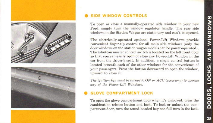 1960 Ford Owners Manual Page 41